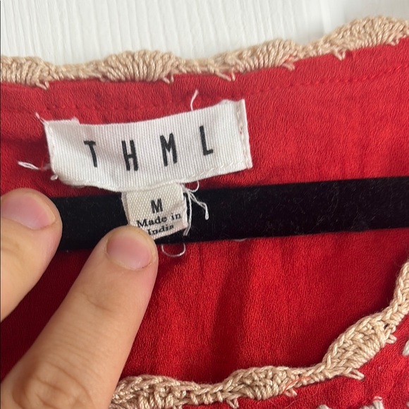 Embroidered Red Blouse - Picture 4 of 6